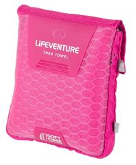 Lifeventure SoftFibre Trek Towel Advance pocket pink