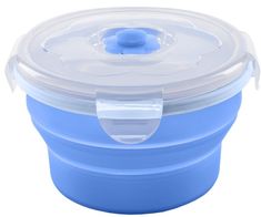 Nuvita Składana miska silikonowa 230 ml, niebieski