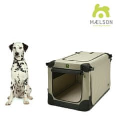 Maelson skrzynia dla psa Soft Kennel, czarny/beżowy, rozm. 82