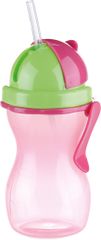 Tescoma Dziecięca butelka ze słomką BAMBINI 300ml, różowa