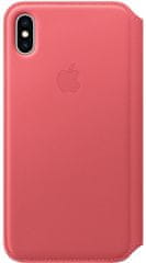 Apple etui skórzane iPhone XS Max, różowa piwonia MRX62ZM/A