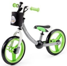 KinderKraft rowerek biegowy 2way z akcesoriami, ciemnoszary/zielony