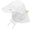 iPlay dziecięca czapka z daszkiem z wiązaniem i ochroną UV 98 - 110 biała