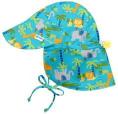 iPlay kapelusz przeciwsłoneczny dziecięcy JUNGLE UV 50+ 98 - 110 pomarańczowy/zielony