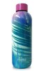 Puro butelka ze stali nierdzewnej Hot&Cold Texture, double wall, 500ml, Blue Palm