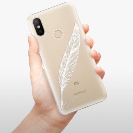 iSaprio Plastikowa obudowa - Writing By Feather - white na Xiaomi Mi A2