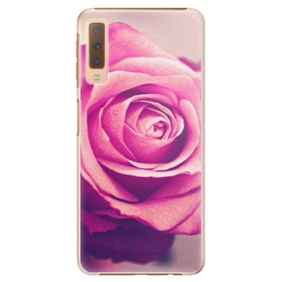 iSaprio Plastikowa obudowa - Pink Rose na Samsung Galaxy A7 (2018)