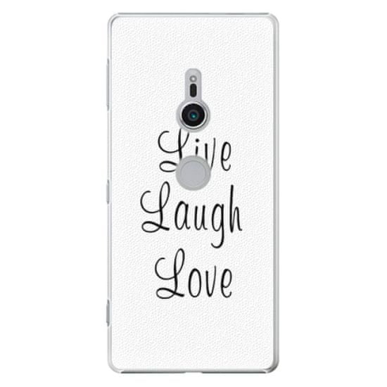 iSaprio Plastikowa obudowa - Live Laugh Love na Sony Xperia XZ2