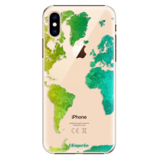 iSaprio Plastikowa obudowa - Cold Map na iPhone XS