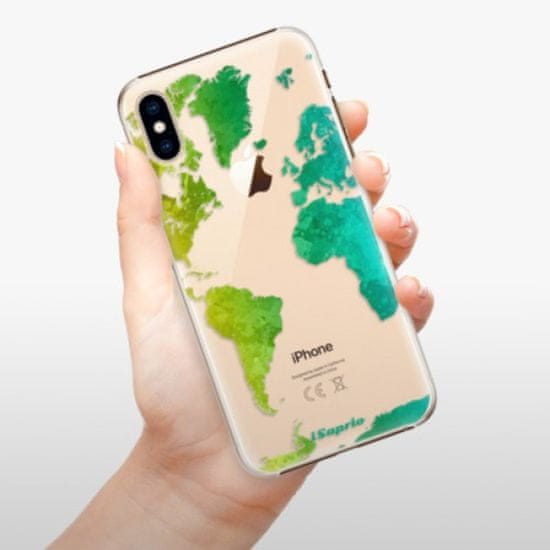 iSaprio Plastikowa obudowa - Cold Map na iPhone XS