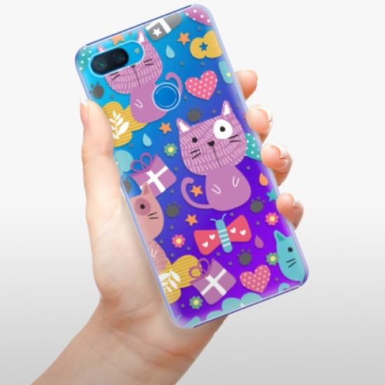 iSaprio Plastikowa obudowa - Cat pattern 01 na Xiaomi Mi 8 Lite