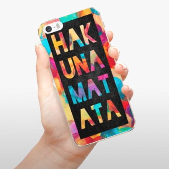 iSaprio Silikonowe etui - Hakuna Matata 01 na Apple iPhone 5/5S/SE