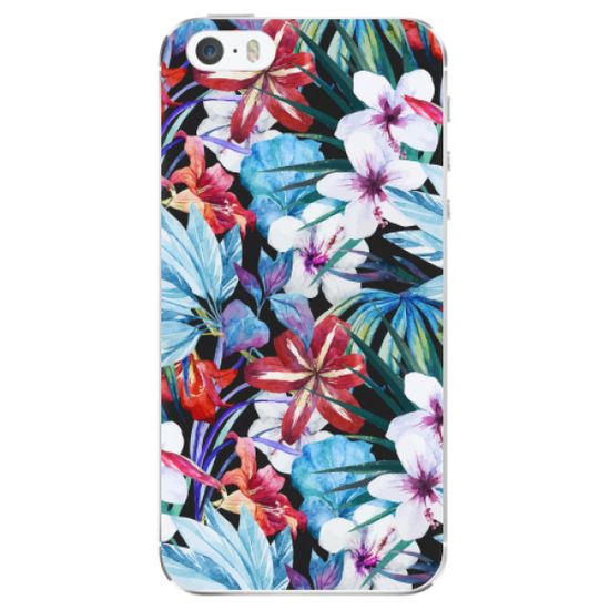 iSaprio Silikonowe etui - Tropical Flowers 05 na Apple iPhone 5/5S/SE