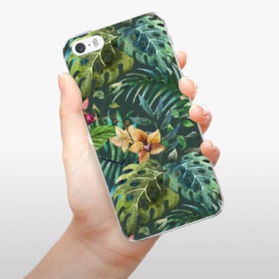 iSaprio Silikonowe etui - Tropical Green 02 na Apple iPhone 5/5S/SE
