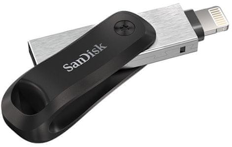 Sandisk iXpand Flash Drive Go dla komputerów Mac, iPad, iPhone, złącze Lightning, kopia zapasowa, hasło, szyfrowanie