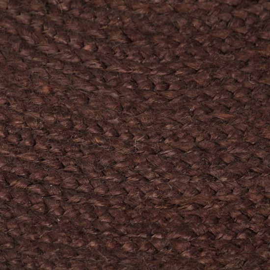 shumee Ręcznie wykonany dywanik z juty, okrągły, 90 cm, brązowy