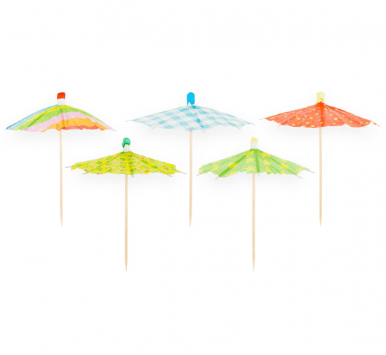 GoDan Ozdobne parasole koktajlowe 10 szt "Premium", 10 cm