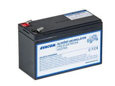 Avacom Akumulator zapasowy (akumulator ołowiowy) 12V 9Ah F2 typ HR do wózka Peg Pérego