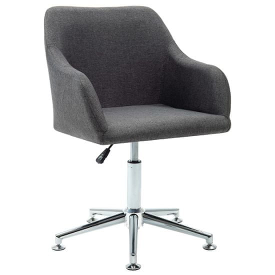 shumee Obrotowe krzesło biurowe, ciemnoszare, tkanina