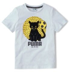 Puma koszulka dziecięca Animals Suede Tee 110 biała