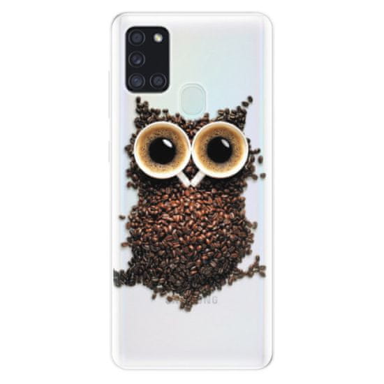 iSaprio Silikonowe etui - Owl And Coffee na Samsung Galaxy A21s