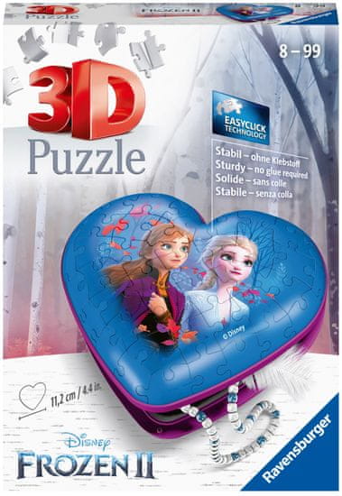 Ravensburger Puzzle 3D 112364 Serce Disney Kraina Lodu 2 54 elementy
