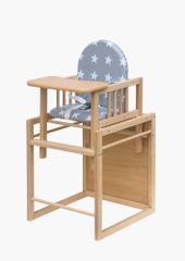 COSING krzesełko do karmienia bukowe Viktoria - Gwiazdy