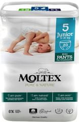MOLTEX pieluchomajtki elastyczne Moltex Pure & Nature Junior 9-14 kg (20 szt.)