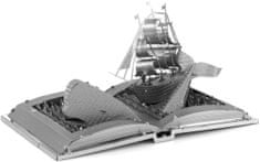 Metal Earth 3D puzzle Kniha: biały wieloryb