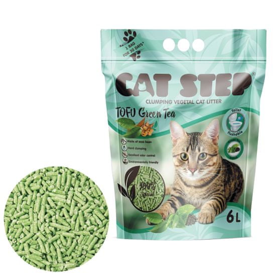 CAT STEP żwirek Togu Green Tea 2,7 kg