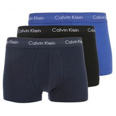 Calvin Klein Męskie bokserki Cotton Stretch 3P Lr Trunk U266 4G -4KU (Rozmiar L)