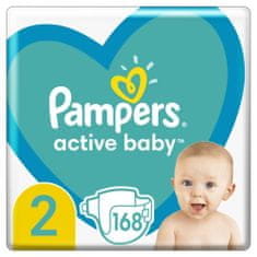 Pampers pieluszki Active Baby Rozm. 2 168 szt białe 2