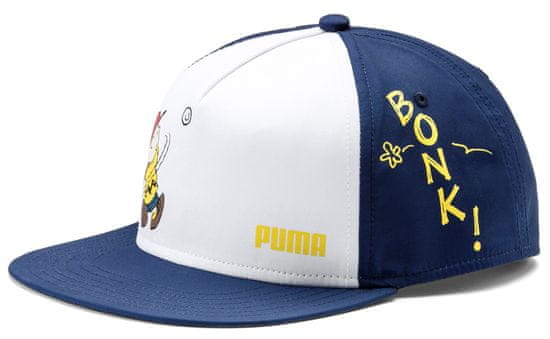 Puma czapka z daszkiem dziecięca PUMA x Peanuts FB Cap ciemnoniebieska