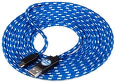 Snakebyte Schalke 04 Uniwersalny kabel USB - mikroUSB 3m