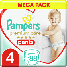Pampers pieluchomajtki Premium Pants 4 (9-15 kg) Mega Box 88 szt.