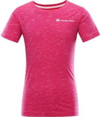 ALPINE PRO koszulka dziewczęca Gango 3 104 - 110 różowa