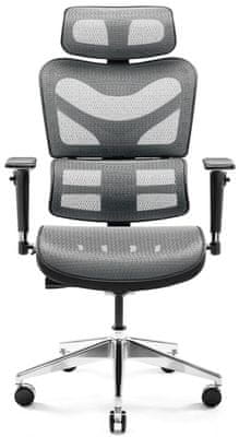 Diablo-Chairs V-Commander, czarno-szare (5902560338157) gamingowe biurowe ergonomiczne krzesło