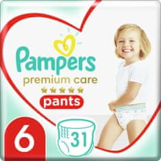 Pampers Pieluchomajtki Premium Care Pants 6 (15+ kg) 31 szt