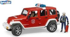 BRUDER 2528 wóz strażacki Jeep Wrangler ze strażakiem