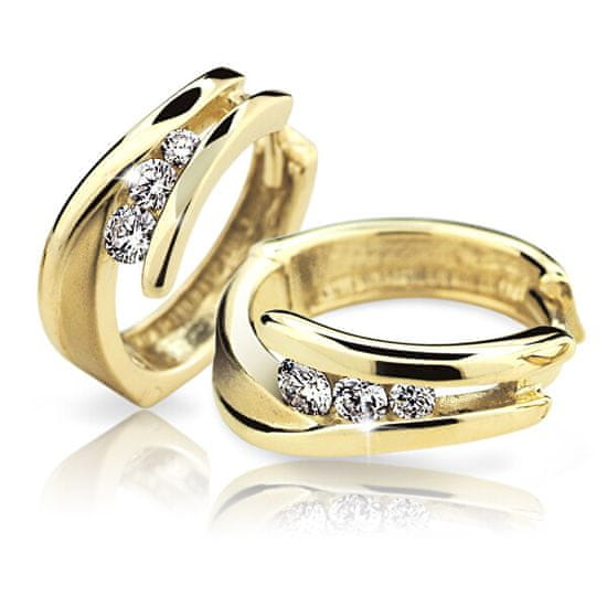 Cutie Diamonds Urocza rundaKolczyki z żółtego złota z brylantami DZ6433-1794-80-00-X-1