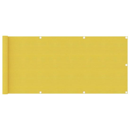 shumee Parawan balkonowy, żółty, 75x500 cm, HDPE