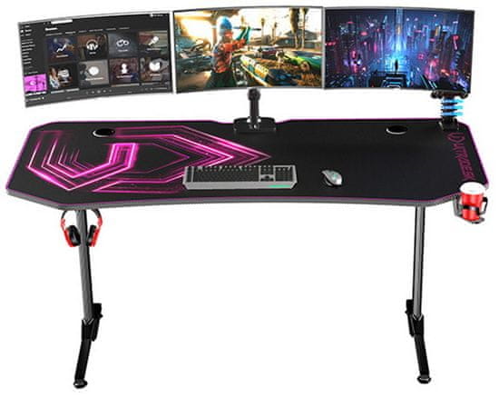 biurko gamingowe Ultradesk Frag XXL Pink (MSUD031HU000)