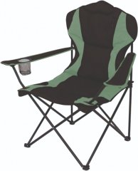 Eurotrail Składane krzesło kempingowe Bern, czarno-zielone