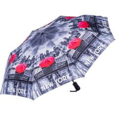 Blooming Brollies Damskiskładany w pełni auto parasol SKCFNY BW