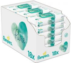Pampers chusteczki czyszczące dla dzieci Aqua Pure 18 opakowań = 864 chusteczek