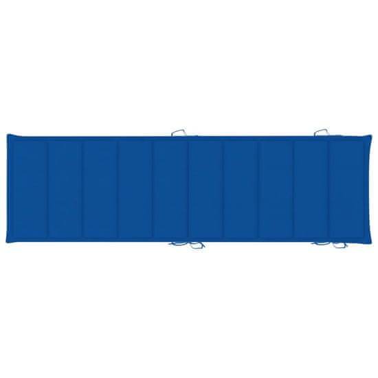 shumee Poduszka na leżak, kobaltowa, 186x58x4 cm
