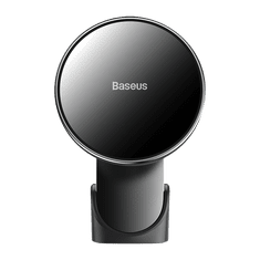 BASEUS Big Energy uchwyt z ładowaniem bezprzewodowym 15W czarny (kompatybilny z serią Apple iPhone 12) WXJN-01