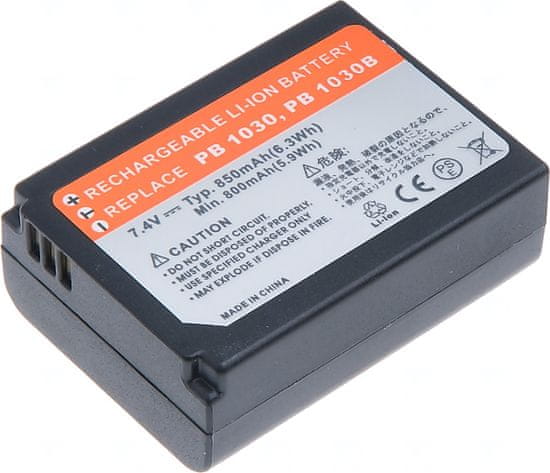 Bateria T6 Power do SAMSUNG NX210, 850 mAh, czarny