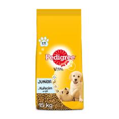 Pedigree Junior sucha karma dla młodych psów średnich ras, z kurczakiem - 15 kg