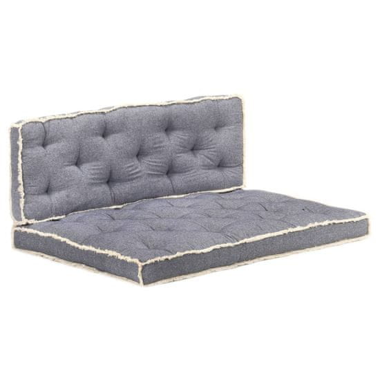 shumee Zestaw 2 poduszek na sofę z palet, niebieski
